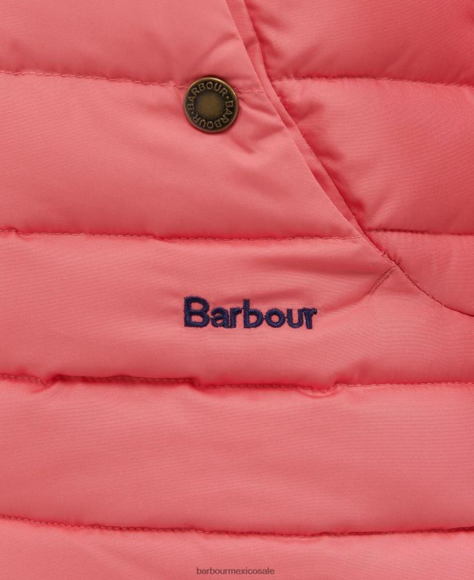 Barbour 8B6RFZ2546 ropa ponche rosa/floral retro chicas chaqueta acolchada coralina