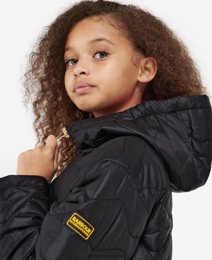 Barbour 8B6RFZ2550 ropa glicinia/verde palmera chicas chamarra capitonada reversible Fenway