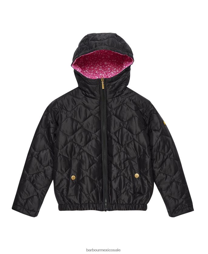 Barbour 8B6RFZ2550 ropa glicinia/verde palmera chicas chamarra capitonada reversible Fenway