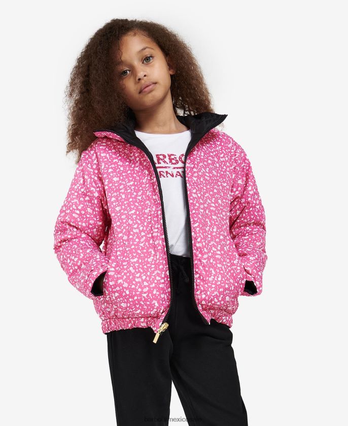 Barbour 8B6RFZ2550 ropa glicinia/verde palmera chicas chamarra capitonada reversible Fenway