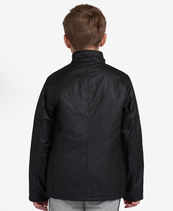 Barbour 8B6RFZ2471 ropa negro Niños chaqueta encerada duque