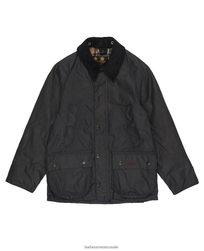 Barbour 8B6RFZ2473 ropa Armada Niños chaqueta encerada bedale