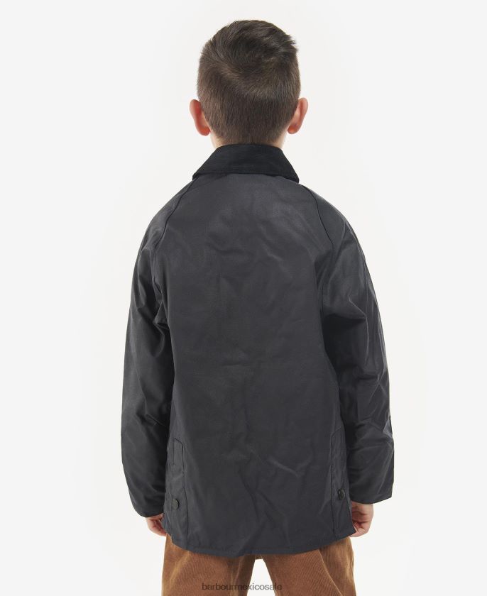 Barbour 8B6RFZ2473 ropa Armada Niños chaqueta encerada bedale