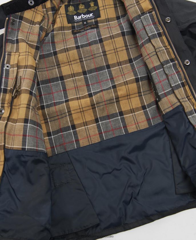 Barbour 8B6RFZ2473 ropa Armada Niños chaqueta encerada bedale