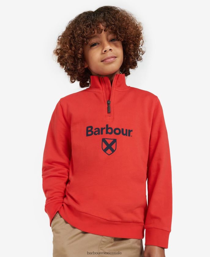 Barbour 8B6RFZ2517 ropa gris marga Niños media cremallera floyd