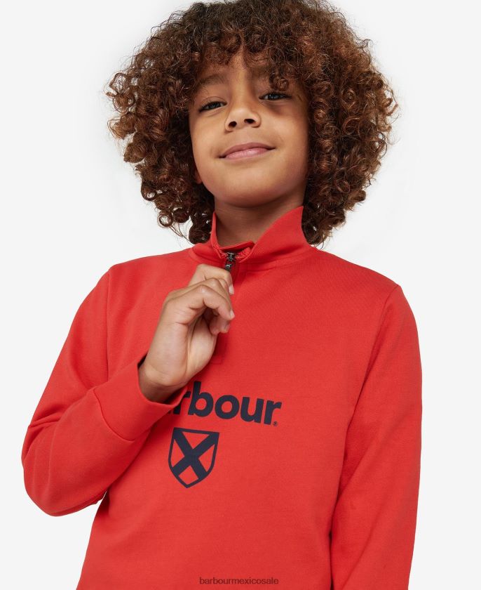 Barbour 8B6RFZ2517 ropa gris marga Niños media cremallera floyd