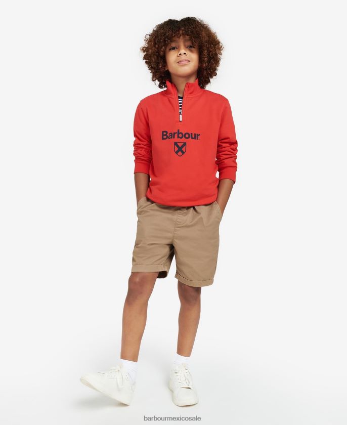 Barbour 8B6RFZ2517 ropa gris marga Niños media cremallera floyd