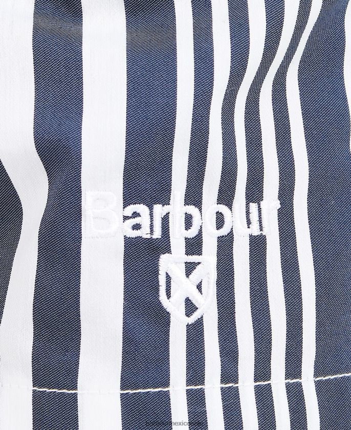 Barbour 8B6RFZ2519 ropa azul marino clásico Niños shorts de playa deckham