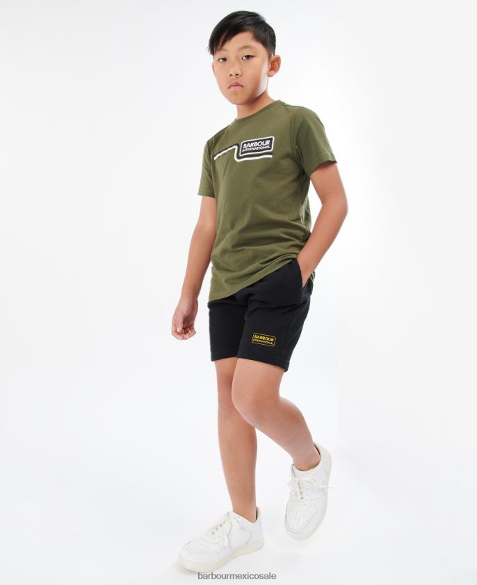 Barbour 8B6RFZ2529 ropa gris marga Niños pantalones cortos de chándal esenciales