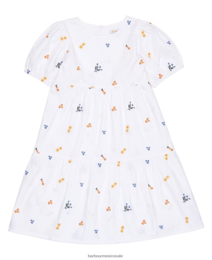 Barbour 8B6RFZ2569 ropa blanquecino chicas vestido coralina