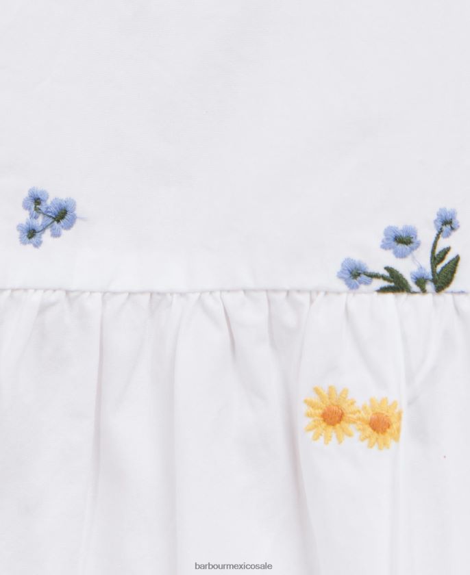 Barbour 8B6RFZ2569 ropa blanquecino chicas vestido coralina